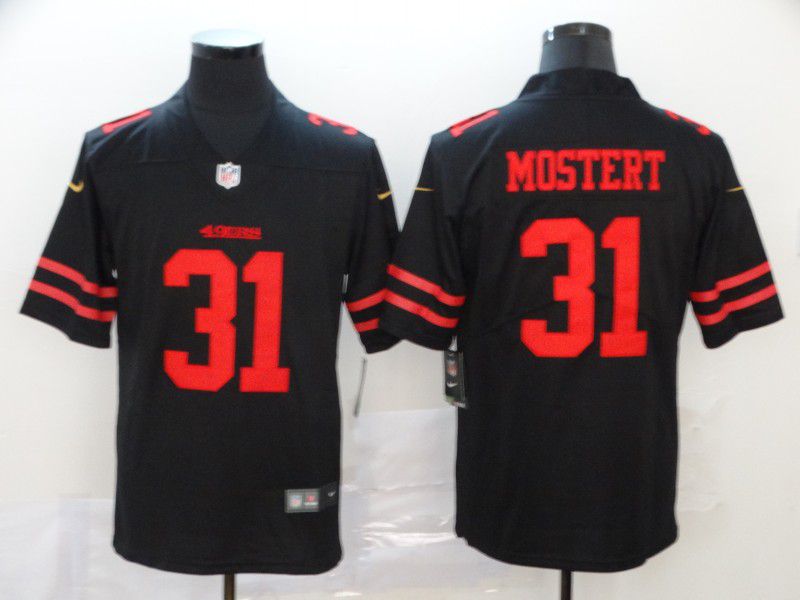 Men San Francisco 49ers 31 Mostert Black Nike Vapor Untouchable Limited NFL Jersey